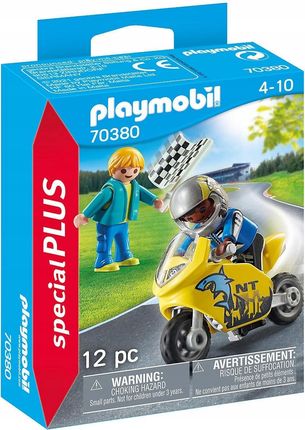 Playmobil 70380 Motocykl Wyścigowy Ścigacz Figurki