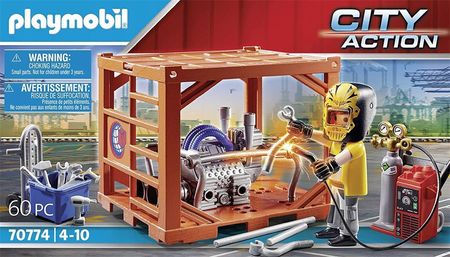 PLAYMOBIL CITY ACTION 70774 CARGO CONTAINER MANUFACTURER