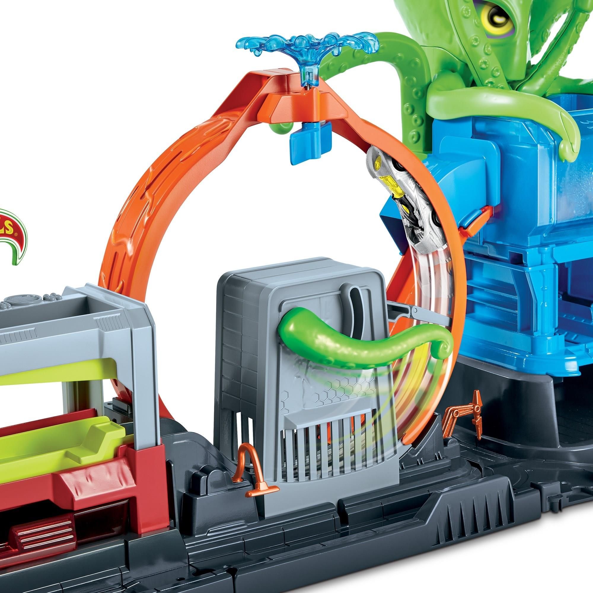 Hot Wheels City zestaw CR Megamyjnia Atak Ośmiornicy GTT96 - zdjęcie 1 Hot Wheels City zestaw CR Megamyjnia Atak Ośmiornicy GTT96