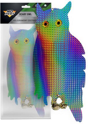 Odstraszacz ptaków sowa hologramowa SCARY OWL No Pes Sylwetka stojącej sowy