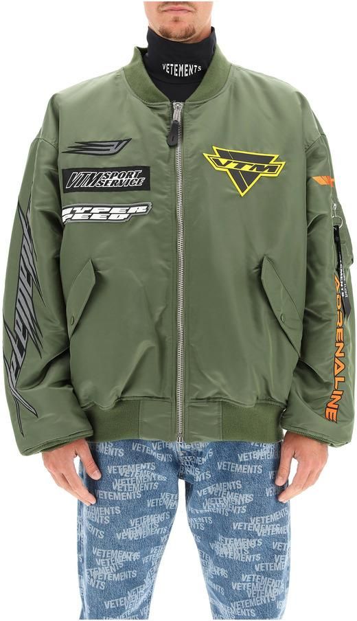 かものはし★VETEMENTS RACING LOGO BOMBER かものはし☆VETEMENTS RACING LOGO BOMBER Vetements by Guram