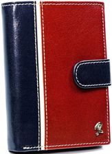 Portfel męski czerwono granatowy Rovicky 331L RBA D NAVY RED