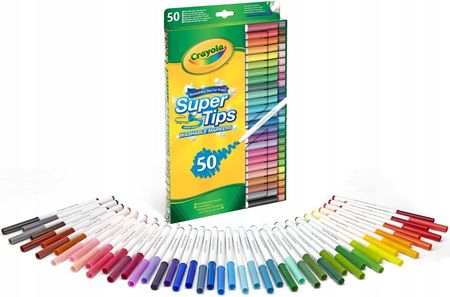 Crayola Supertips Multi-Colour Zmywalne Pisaki 50
