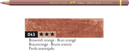 Caran D'Ache Kredka Pablo Kolor 043 Brownish Orange Brązowawo-Pomarańczowa