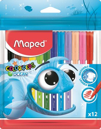 Flamastry Maped Colorpeps Ocean 12 Kolorów W Etui