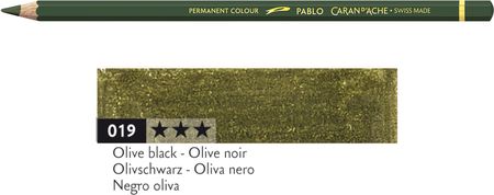 Caran D'Ache Kredka Pablo Kolor 019 Olive Black Oliwkowy Czarny