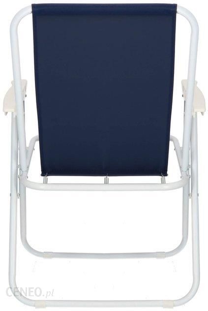 Krzesło Turystyczne Składane Na Plażę I Do Ogrodu Granatowy