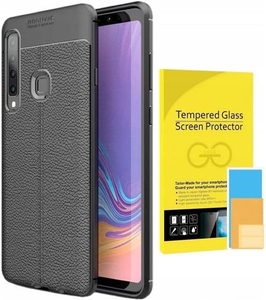 Nafona Etui Karbon Case + Szkło do Samsung Galaxy A9 2018