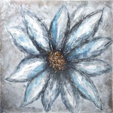 Zdjęcie Witek Home Obraz 100X100 Cm Niebieski Kwiat 8854552 - Płock