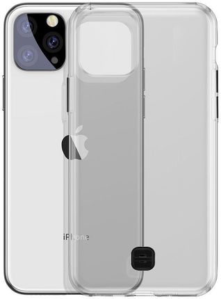 Baseus Transparent Key usztywnione etui z żelową ramką iPhone 11 Pro czarny (WIAPIPH58S-QA01)
