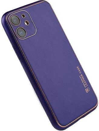 Beline Etui Leather Case iPhone 12 purpurowy/purple