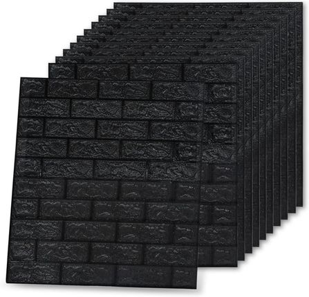 Vidaxl Panele 3D Z Imitacją Cegły Samoprzylepne 10 Szt. Czarne (150724)