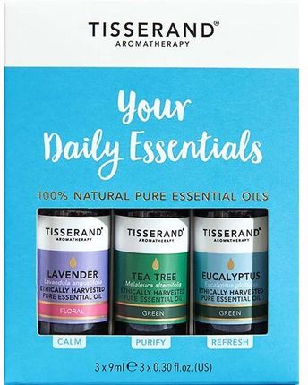 Tisserand Aromatherapy Your Daily Essentials Kit Zestaw Olejków Eterycznych (3 X 9 Ml)