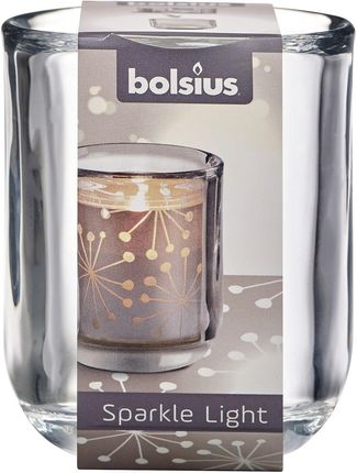 Bolsius Szklant Świecznik Sparkle Light 87/71 Classic 1385