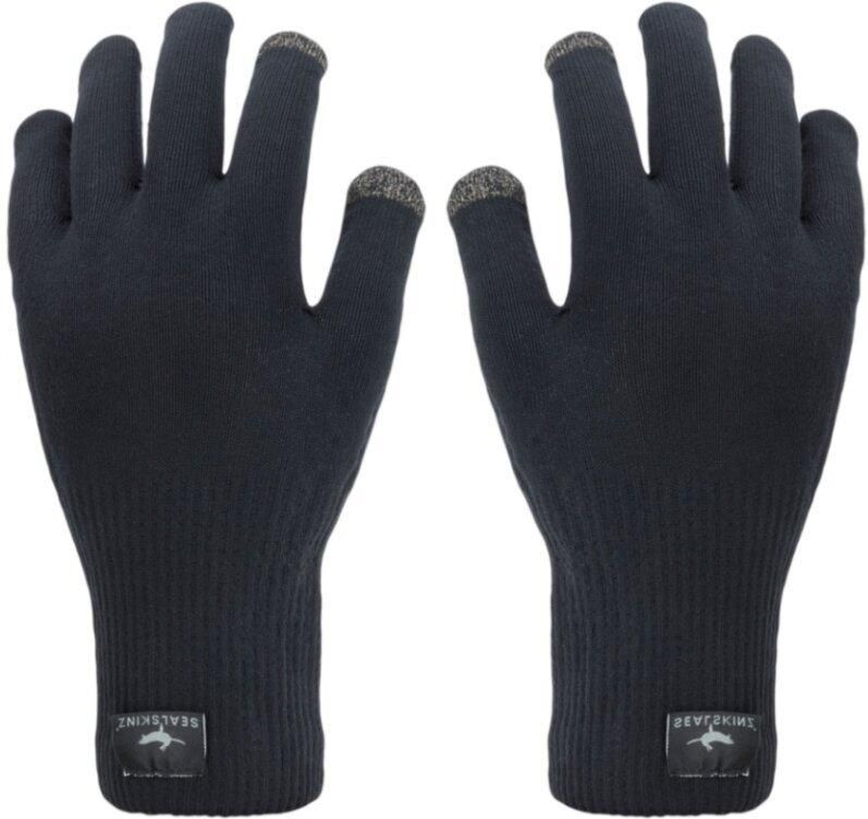 Sealskinz Waterproof All Weather Ultra Grip Knitted Gloves Black Ceny
