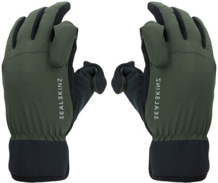 Sealskinz Waterproof All Weather Sporting Gloves Olive Green Black