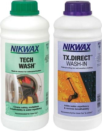 Nikwax Zestaw Pielęgnacyjny Tech Wash Tx Direct Wash In 2X1000Ml Ni 42