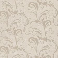 Zdjęcie TAPETA KWIATY LIŚCIE SREBNE TAPATY ŚCIENNE OZDOBNE - Pleszew