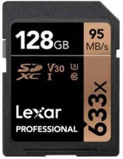 Lexar 128GB 633x Professional SDXC UHS-1 U3 V30 (LSD128CB633)