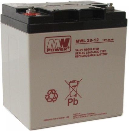 Mw Power Agm Mwl 28Ah 12V T66 (MWL2812)