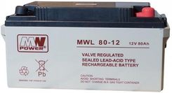 Mw Power Agm Mwl 80Ah 12V (MWL8012) - Baterie do zasilaczy awaryjnych UPS
