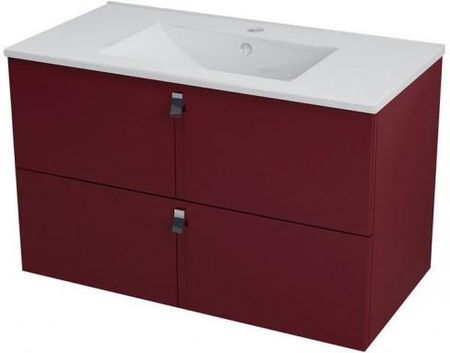 Nordaqua Szafka Umywalkowa Softclose 90 5X55X46Cm Bordo Mitra 7211