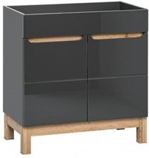 Domotechnika Szafka Pod Umywalkę Bali Grey 80cm Soft Close Grafit / Dąb 11321