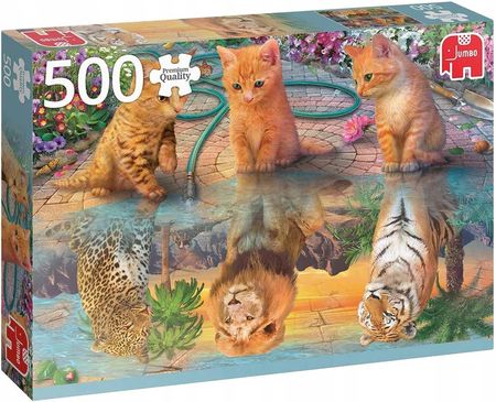 Jumbo Puzzle Marzenia Małych Kotów 500El.