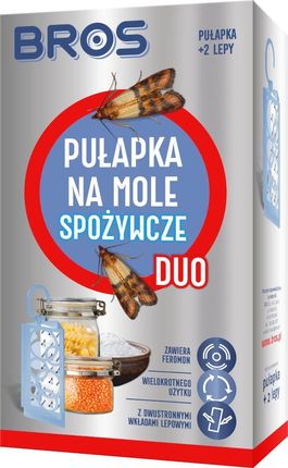 Bros Pułapka na mole spożywcze DUO + Wkłady 1Szt.
