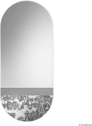 Gieradesign Lustro Fusion Corrosi/Pasek Grafitowy 40X105Cm Fus/Cor/Pgr/40X105