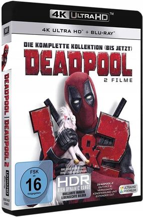 Deadpool 1 + 2 [3 Blu-ray 4K] Część 2 w 4K z Pl