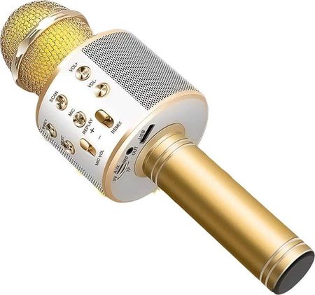 Mikrofon nemo Bezprzewodowy do karaoke Złoty