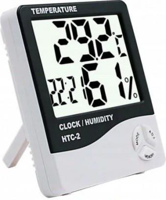 Wielofunkcyjna stacja pogody DRY&WET - termometr higrometr zegar budzik sonda 1,5 m !