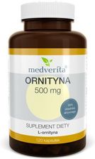 Zdjęcie MEDVERITA Ornityna 500mg 120kaps. - Rymanów