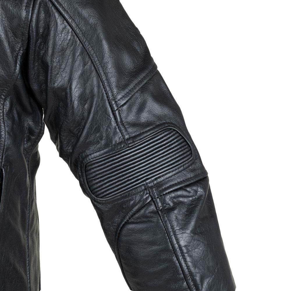W Tec Męska Skórzana Kurtka Motocyklowa Black Heart Wings Leather Jacket  Czarny  L 22846L