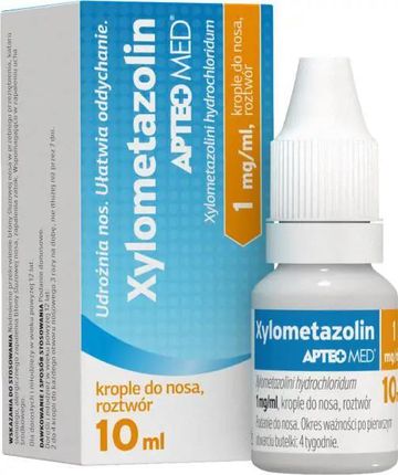 Xylometazolin Apteo Med 0,1% Krople do nosa 10ml