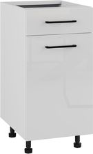 Zdjęcie Fabryka Mebli Rawa Siena Szafka Dolna D1S 40 Metabox Biały Połysk - Wolsztyn