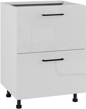 Zdjęcie Fabryka Mebli Rawa Siena Szafka Dolna Ds 60 2W 1Wew Metabox Biały Połysk - Brzesko