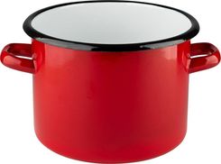 Zdjęcie Emalia Pleszew Garnek Emaliowany Polska Czerwony 20Cm 4,5L - Kościan