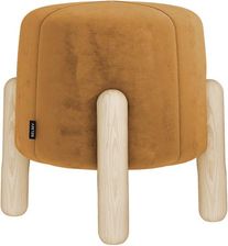 Zdjęcie Selsey Stołek Tapicerowany Na Drewnianych Nóżkach Levine Musztardowy 110845 - Orneta