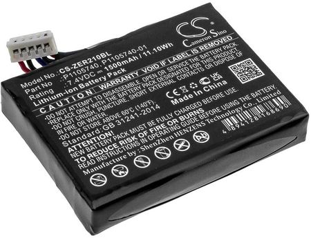 Cameron Sino Zebra Zq200 P1105740 1500Mah 11.10Wh Li-Ion 7.4V (CSZER210BL)