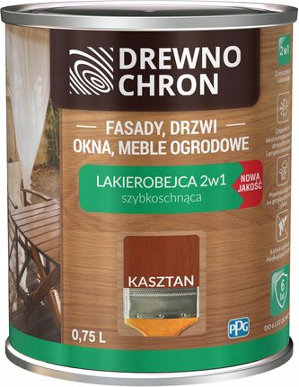 Drewnochron LAKIEROBEJCA 2w1 Nowa Jakość kasztan 0,75L