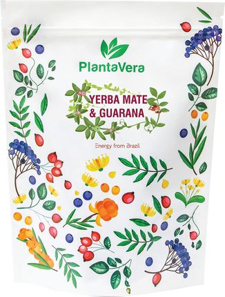 Herbanordpol Yerba Mate Ostrokrzew Paragwajski + guarana Despelada 1Kg