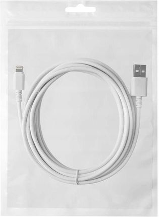 Kabel REVERSE USB Lightning 3A, 3m biały BAG