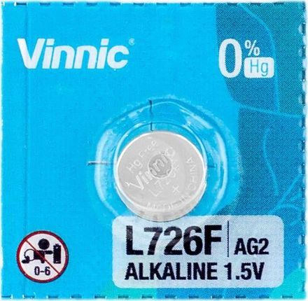 Vinnic Bateria alkaliczna Vinnic LR726/396/AG2