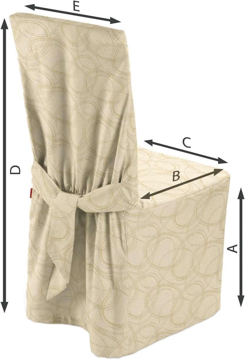 Dekoria Sukienka Na Krzesło Geometryczny Wzór Kremowym Tle 45X94 Cm Living - zdjęcie 1 Dekoria Sukienka Na Krzesło Geometryczny Wzór Kremowym Tle 45X94 Cm Living