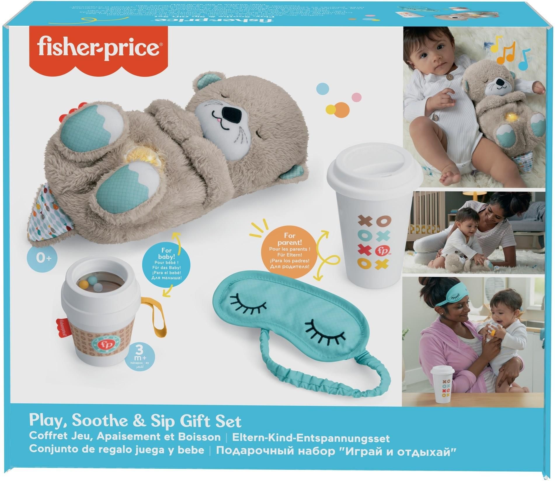 Fisher-Price Słodki odpoczynek Zestaw prezentowy dla niemowląt HGB80 GXW48 - zdjęcie 2 Fisher-Price Słodki odpoczynek Zestaw prezentowy dla niemowląt HGB80 GXW48