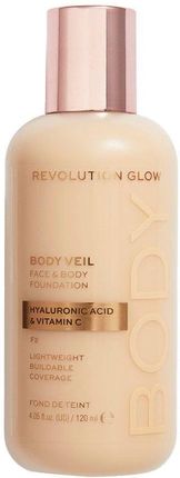 Revolution Beauty Makeup Revolution Revolution Glow Body Veil Foundation Podkład F2 120 ml