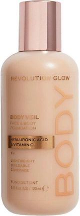 Revolution Beauty Makeup Revolution Revolution Glow Body Veil Foundation Podkład F4 120 ml