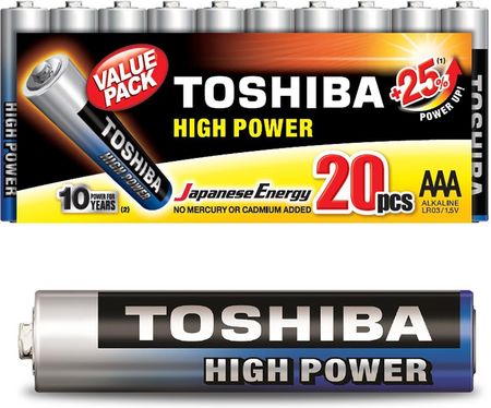 Toshiba Baterie High Power Lr03Gcp Mp-20 Multipak 20 Szt. (LR03GCPMP20)